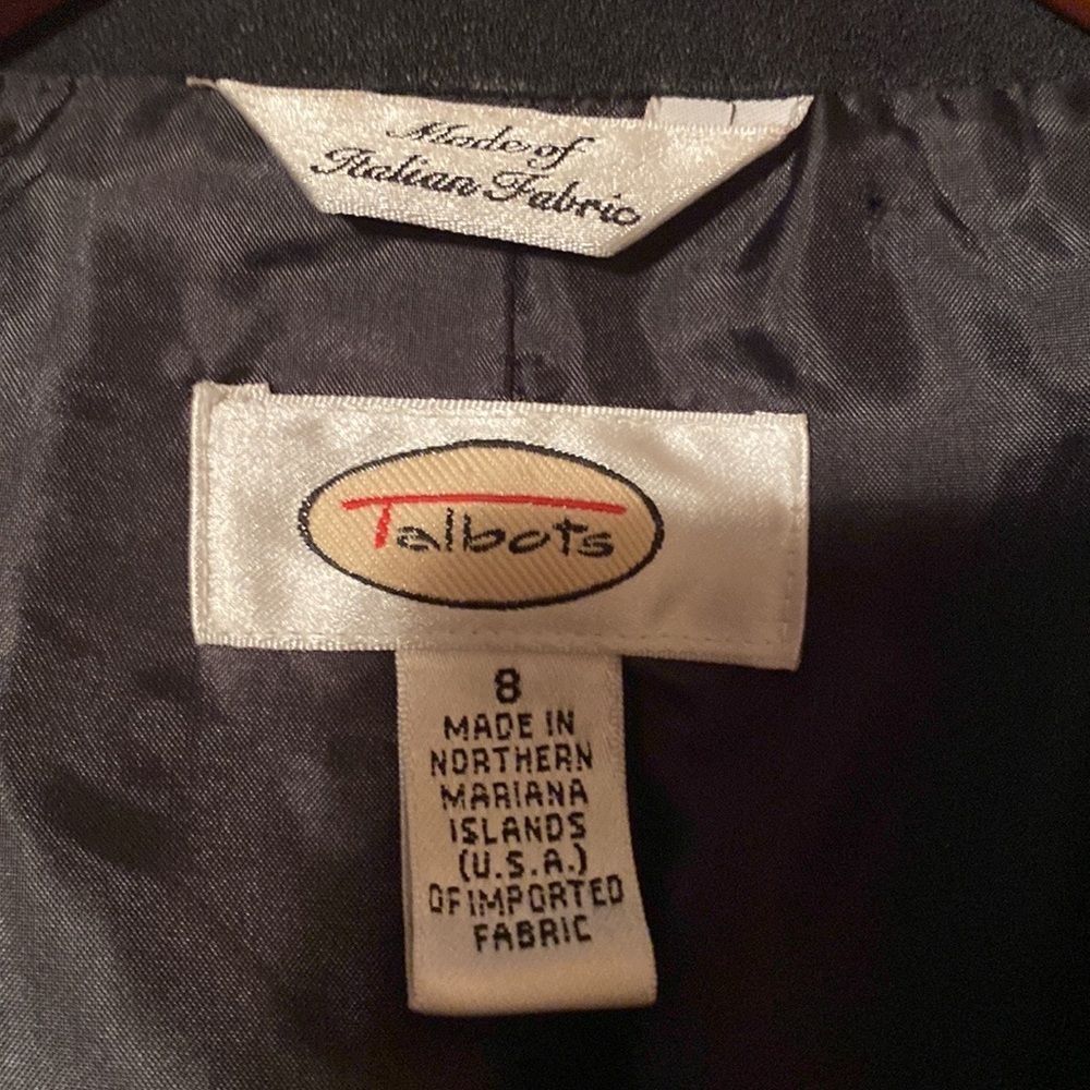 Three piece Talbots Black suit, all size 8 - Picture 10 of 16